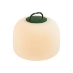 Nordlux Tischlampe Kettle To-Go Portable Akku Grün 6.8W 450lm - 827 Extra Warmweiß | 3-Stufen Dimmbar 