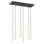 Emibig Pendelleuchte Selter Stahl Schwarz | Geeignet für 6x G9 - Max 8W