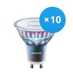 Multipack 10x Philips MASTER LED Spot ExpertColor GU10 PAR16 5.5W 400lm 36D - 940 Kaltweiß | Höchste Farbwiedergabe - Dimmbar - Ersatz für 50W