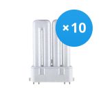 Multipack 10x Osram Dulux F 24W - 830 Warmweiß | 4-Pins 
