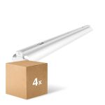 Multipack 4x Noxion Deckenleuchte Click Reflektor V2 LED T8 | Geeignet für 2x 150cm LED Röhre