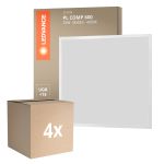 Multipack 4x Ledvance LED Panel Kompakt Aluminium Weiß 33W 3630lm - 840 Kaltweiß | 60x60cm - UGR < 19