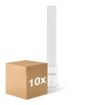 Multipack 10x Noxion Lucent PL-S LED  6W - 840 Kaltweiß | 4-Pins - Ersatz Für 11W