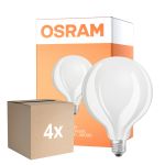 Multipack 4x Osram Classic LED E27 Globe Fadenlampe Matt 17W 2452lm - 840 Kaltweiß | Ersatz Für 150W