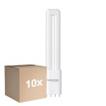 Multipack 10x Noxion Lucent PL-L LED 7.9W 1000lm - 840 Kaltweiß | 4-Pins - Ersatz Für 18W
