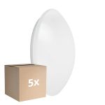 Multipack 5x Ledvance Surface rund 400 24W 840 1920lm Weiß IP44 | inkl. Sensor - Kaltweiß