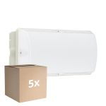 Multipack 5x Philips LED Sicherheit Ledinaire WL055V Weiß 6W 630lm - 840 Kaltweiß | 374x150mm - IP65 - Bewegungssensor