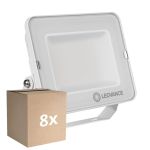 Multipack 8x Ledvance LED-Scheinwerfer Kompakt Weiß 50W 5000lm 100D - 840 Kaltweiß | IP65 - Symmetrisch 