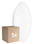 Multipack 5x Ledvance LED-Wand- und Deckenleuchte Surface CIRCULAR 500 PS Stahl Weiß 42W 3500lm - 840 Kaltweiß | IP44