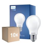 Multipack 10x Philips Master LED E27 Birne Fadenlampe Matt 3.4W 470lm - 922-927 Dim To Warm | Höchste Farbwiedergabe - Dimmbar - Ersatz Für 40W