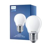 Philips Master Value LED Lustre E27 Kugel Matt 3.4W 470lm - 927 Extra Warmweiß | Höchste Farbwiedergabe - Dimmbar - Ersatz für 40W