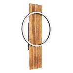 Eglo Wandleuchte Boyal Holz Schwarz, Rostig 12W 1700lm - 830 Warmweiß
