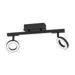 Eglo Deckenleuchte Cardillio 2 Aluminium Stahl Schwarz 3.2W 400lm - 830 Warmweiß | IP20 