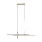 Eglo Pendelleuchte Trepilia Aluminium Stahl Geschliffen 20W 2500lm - 830 Warmweiß | IP20