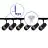 Bright Choice Komplettset 1-Phasen Rail L 1x 1,5 Meter Schwarz | incl. 6x Spot + GU10 2700K 3W Dimmbar + Abschlusskappe, Stromanschluss und L -Verbinder
