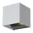 D'Lite Wandleuchte Elingen Aluminium Silber Up & Down 4.9W 480lm - 830 Warmweiß | IP65