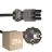 Multipack 25x Noxion GST - Kompatibel Versorgungskabel Schwarz - Weiblich + Schuko Europlug - 3m - 3 pole 0.75mm2