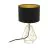 Eglo Tischlampe Carlton 2 Stahl Gold Schwarz | IP20 - Geeignet für 1x E14 