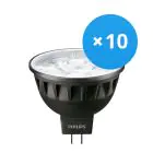 Mehrfachpackung 10x Philips LEDspot ExpertColor GU5.3 MR16 7.5W 930 24D (MASTER) | Warmweiß - Höchste Farbwiedergabe - Dimmbar - Ersatz für 50W
