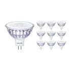 Multipack 10x Philips Master Value LED Spot GU5.3 MR16 5.8W 450lm 36D - 927 Extra Warmweiß | Höchste Farbwiedergabe - Dimmbar - Ersatz für 35W