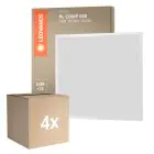 Multipack 4x Ledvance LED Panel Kompakt Aluminium Weiß 33W 3630lm - 840 Kaltweiß | 60x60cm