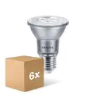 Multipack 6x Philips Master Value LED Glühbirne Reflektor E27 PAR20 6W 515lm 40D - 930 Warmweiß | Höchste Farbwiedergabe - Dimmbar - Ersatz für 50W