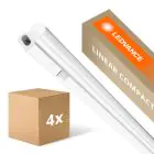 Multipack 4x Ledvance LED Deckenleuchte Linear Kompakt Schalter 12W 1200lm - 830 Warmweiß | 90cm