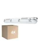 Multipack 4x Ledvance LED Feuchtraumleuchte Feuchtigkeitsdicht Value 18W 2160lm - 840 Kaltweiß | 60cm 