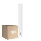 Multipack 10x Philips CorePro PL-L LED Glühbirne EM/Mains 12W - 830 Warmweiß | 4-Pins - Ersatz Für 24W