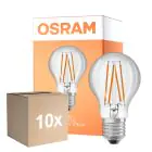 Multipack 10x Osram Led Star Classic LED E27 Birne Fadenlampe Klar 4.9W 470lm - 827 Extra Warmweiß | Lichtsensor
