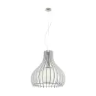 Eglo Pendelleuchte Tindori Stahl Satin-Nickel | IP20 - Geeignet für 1x E27 